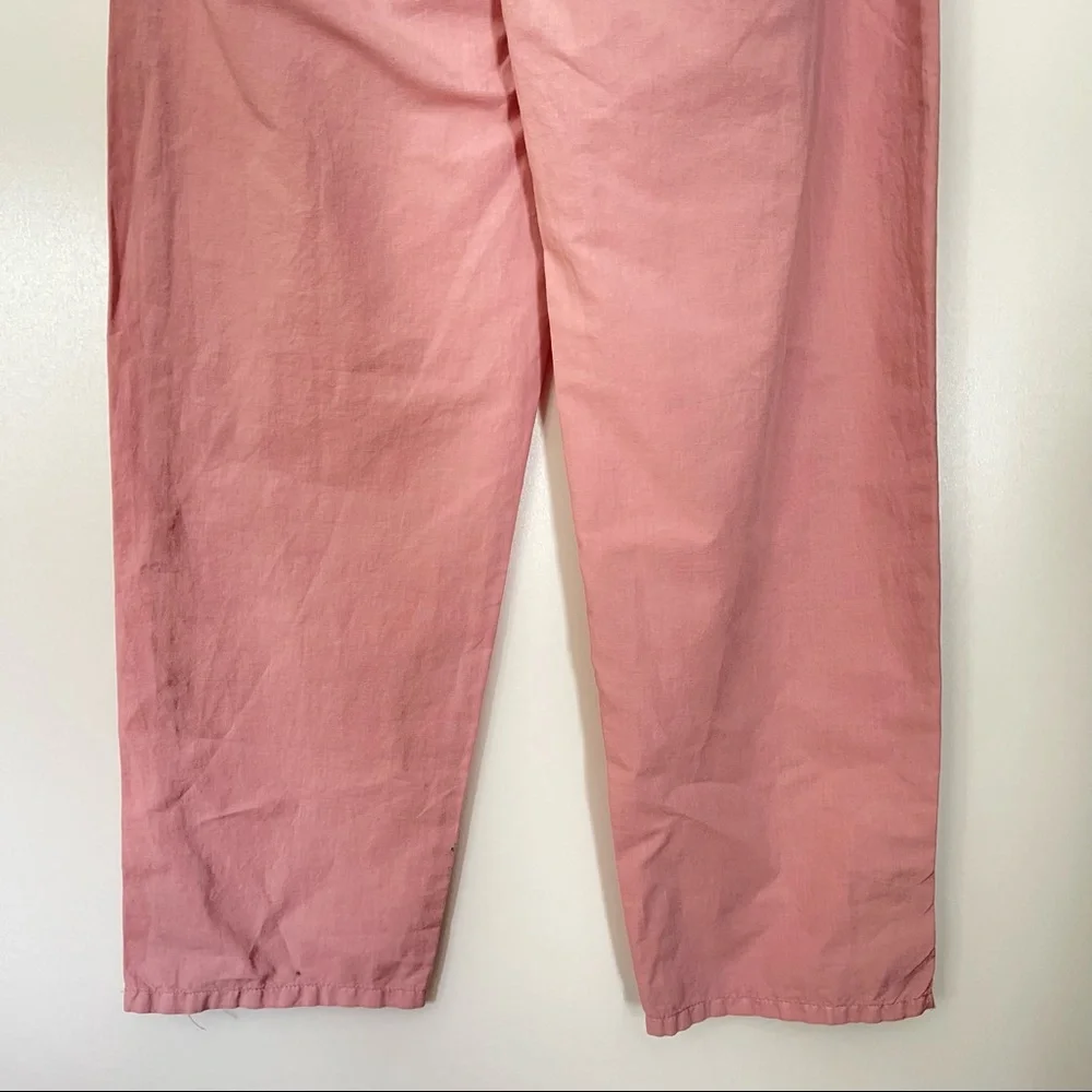 NWT Zara Pink Linen High Rise Jogger Pants Size 4